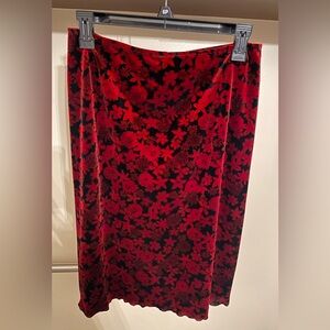 Vintage Lunachix red and black skirt M